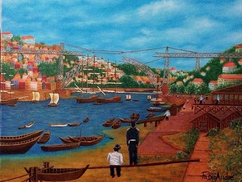 construction of d.luis I bridge(city of Oporto)